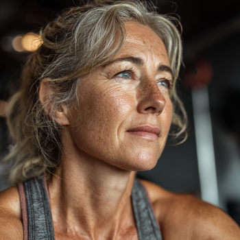 Egészséges idősebb emberek testedzés közben