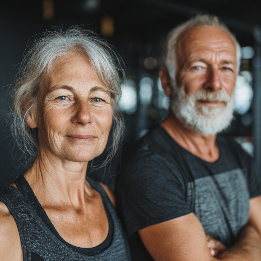 Szakképzett edzők idősebb ügyfelekkel